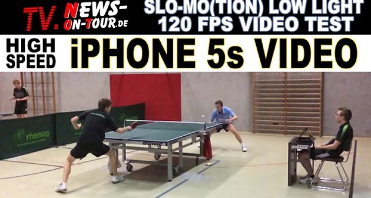 iPhone 5s SLO-MO 120 FPS Camera Video Test | High Speed Amateur Table Tennis | Low-Light!