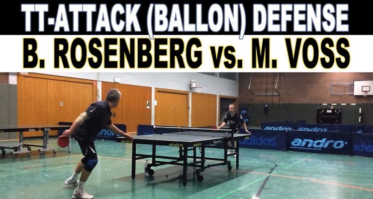 HD-Video: TT Spectacular! Angriff vs. Ballonabwehr | Boris Rosenberg vs. MARTIN Voss 10.12.2013 Tischtennis