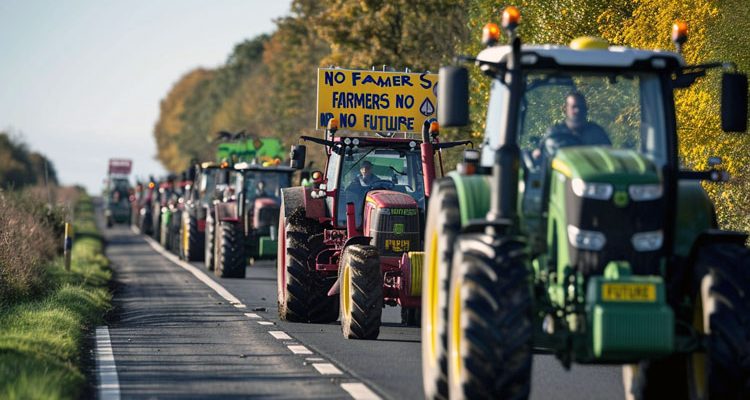 Bauern-Demo in Siegen (1.200 Trecker & LKW) führen zu Verkehrsstörungen: Trecker ziehen durch die Stadt