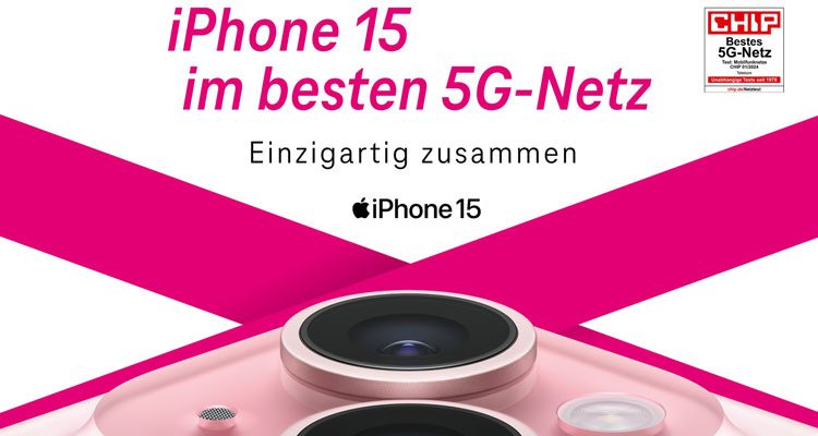 S&M Telefonvertrieb Gummersbach (Anzeige): iPhone 15. Eine ganz neue Dynamik. Nur 249,00 Euro im Tarif MagentaMobil L mit Smartphone*** sichern!