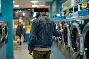 Unfassbar dreist: Spendenbox in Waschsalon in Gummersbach von Mann (30-35) geknackt während Kind und Hund zusehen